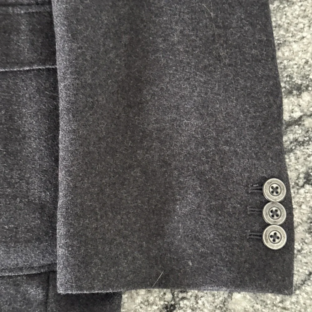 NAUTICA‎ Mens Size 48L 100% Wool Gray 3 Button SportCoat Gear Coat #756